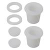 2 Sets Patio Umbrella Hole Loop& Cover Set Silicone Wedge For 2-2.5 Inch Hole Outdoor Table Umbrella Hole Ring