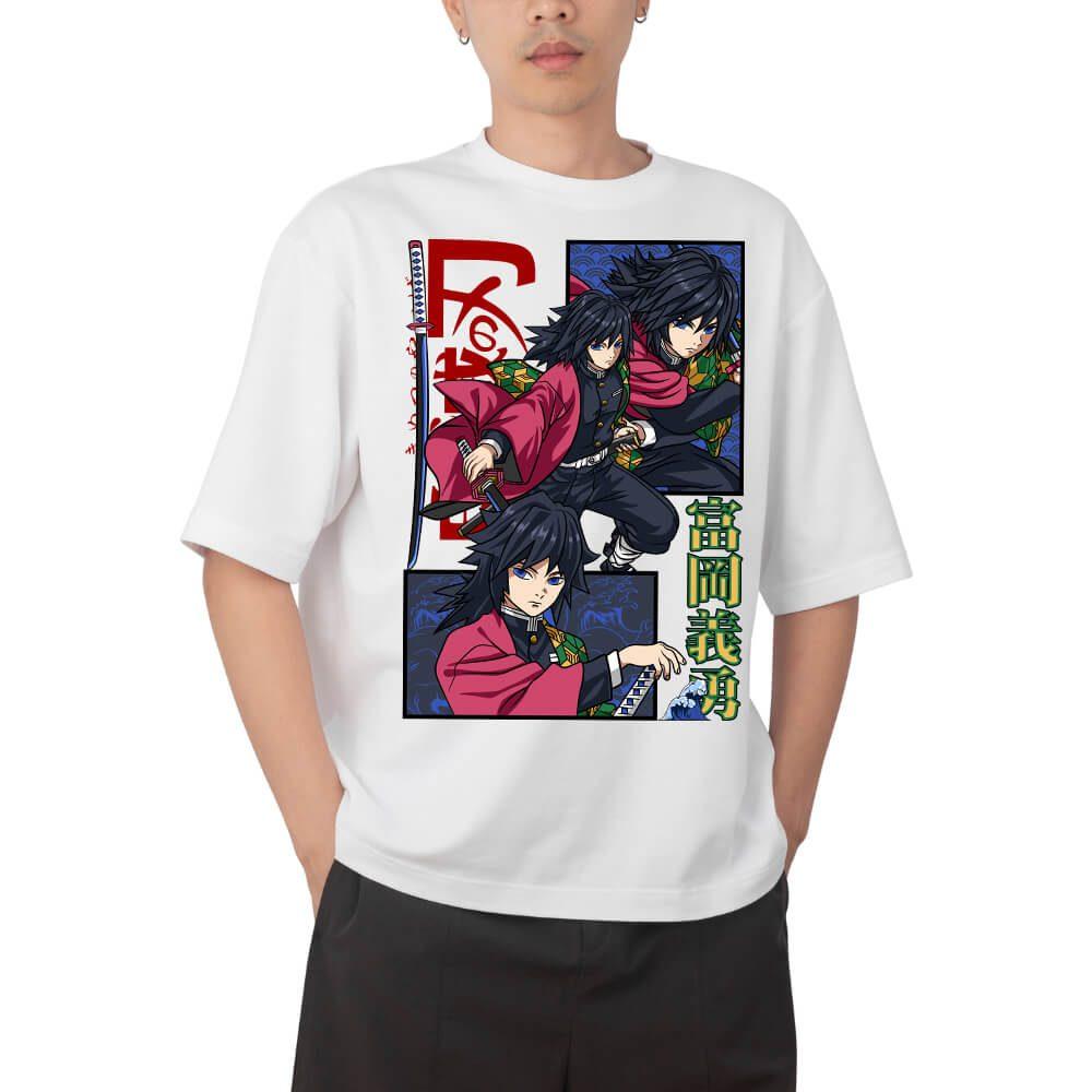 Demon Slayer Tanjiro Kamado Hinokami Kagura with Japanese Text Anime Print T Shirt Men 2026 Summer Casual Streetwear
