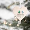 2d Christmas Sea Glass Christmas Tree Heart Shaped Decoration Ornaments