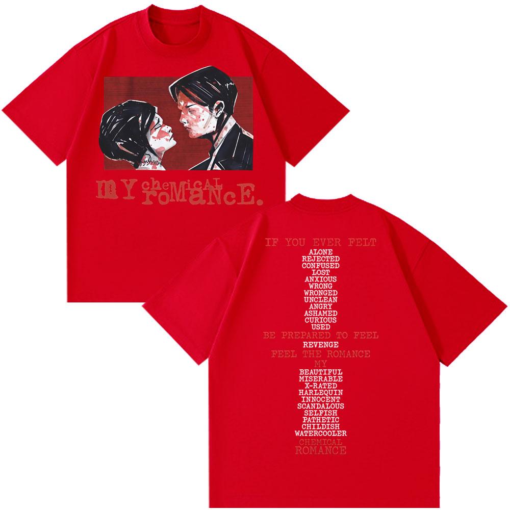 

Rock Band My Chemical RoUnisexce TShirts Couple Style Tshirt Couple Oversized Cotton Loose Tee Summer 2025 Hip Hop Fashion Clothing S
