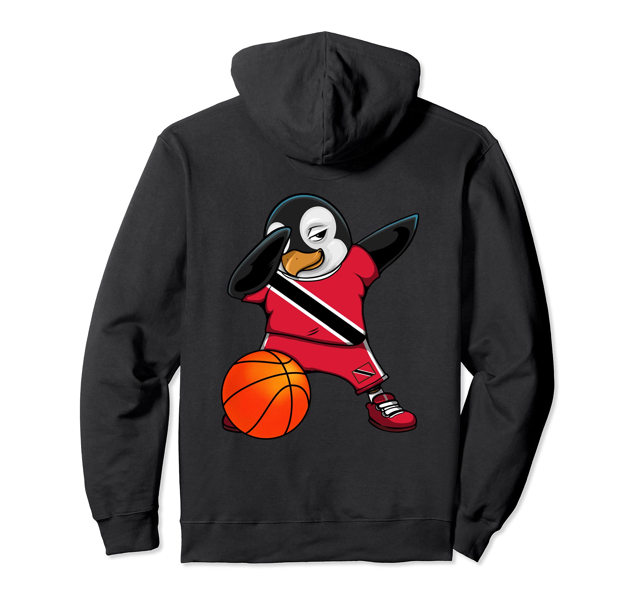 

Dancing Penguin Basketball Player, Trinidad and Tobago, Basketball Lover, Trinidad Flag, Penguin Hoodie