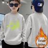 Boys' Fleece Sweatshirt - Long Sleeve Sports Pullover for Spring & Autumn