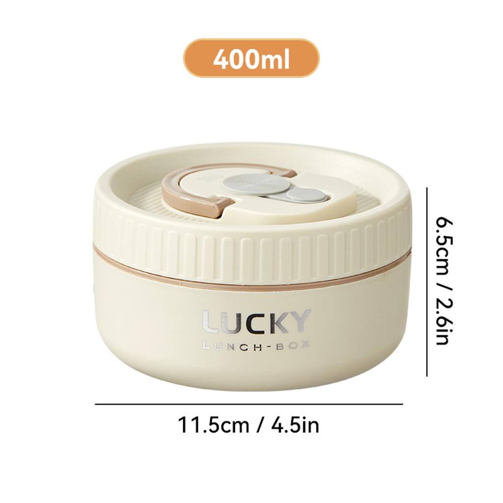 Portable Fruit Salad Lunch Container With Handle Leak Proof 304 Stainless Steel Thermal Lunch Box For Kid Student Microwave Safe