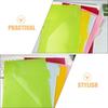 5Pcs Colored Labels Index Page Folders Document Organizer Binder Sheet Protectors  for 3 Ring Binder