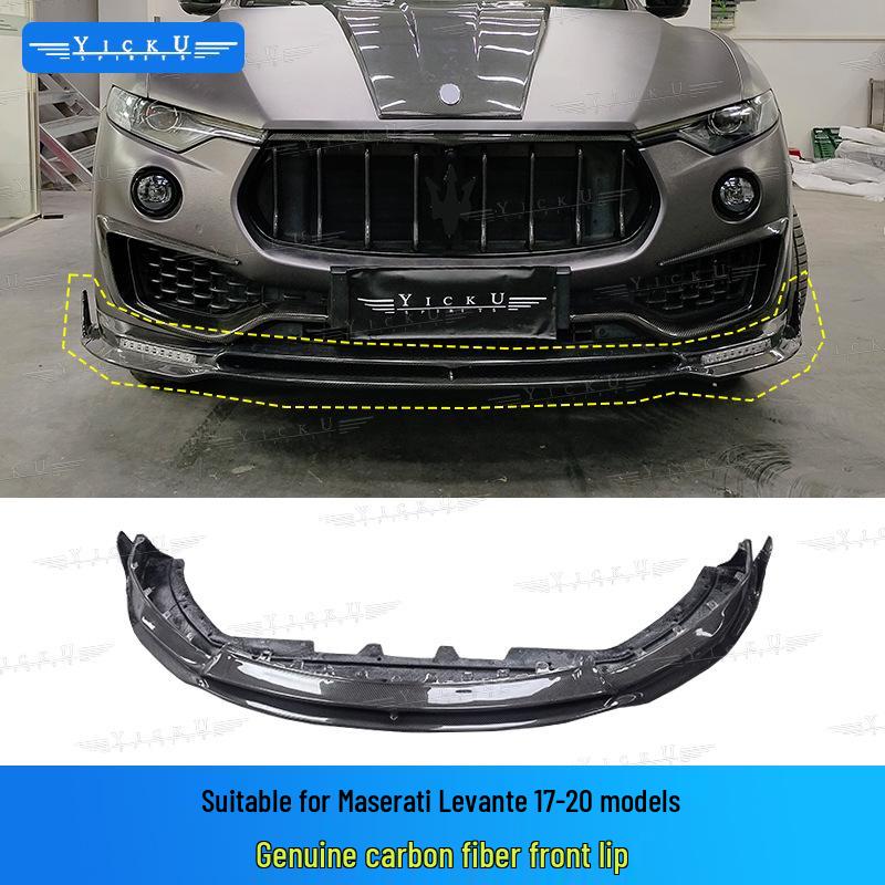 Maserati Levante Carbon Fiber Splitter, Diffuser, Flares, Panels, Deflectors, Hood & Roof Spoiler