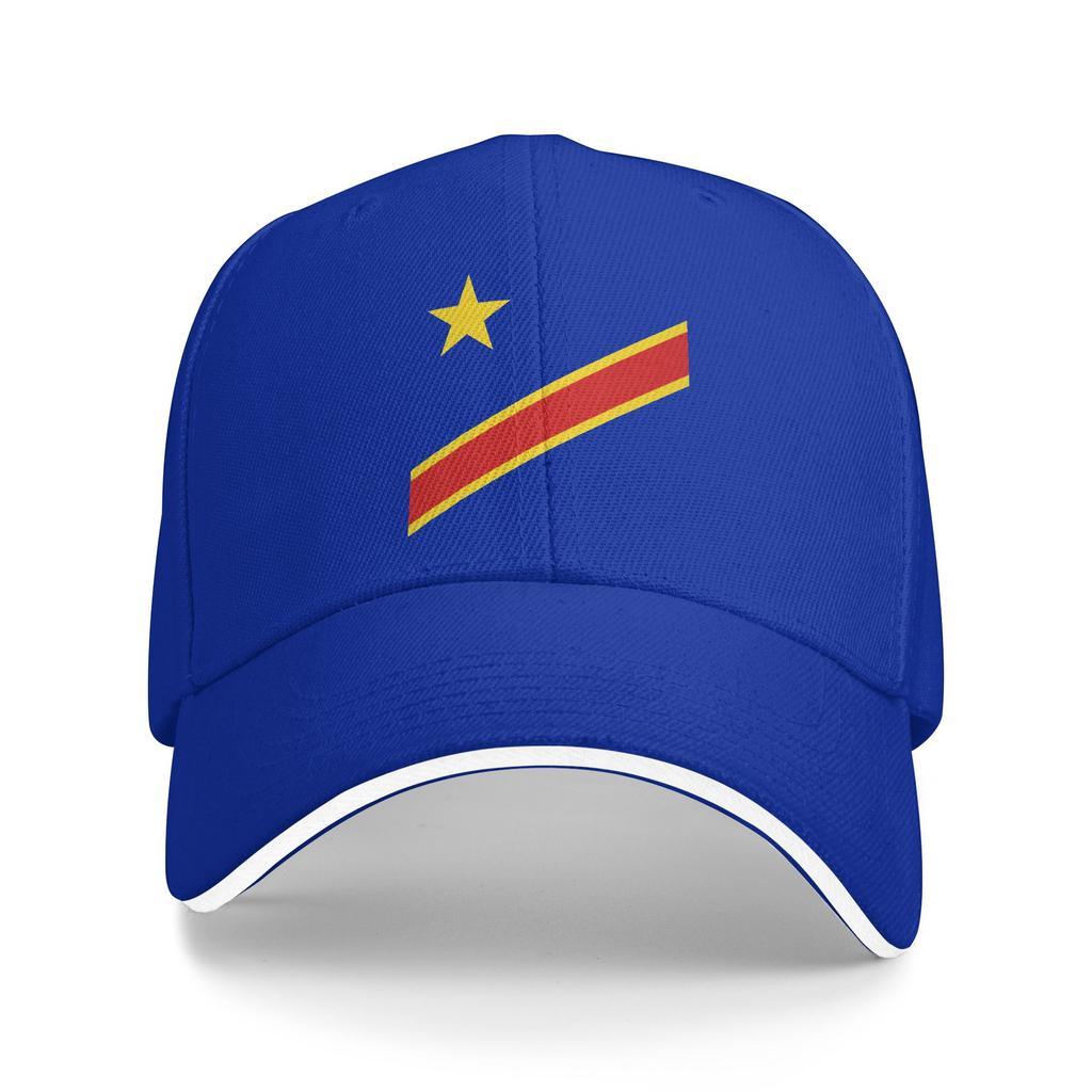 DR Kongo Kongo Flagge Baseballkappe Trendige Trucker-Kappe Frühling Unisex Damen K-Pop Rock Baseballkappen