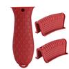 Silicone Pot Handle Holder Heat Resistant Skillet Handle Cover Non-Slip Cast Iron Pan Sleeve for Enameled Griddles Frying Pans Cookware