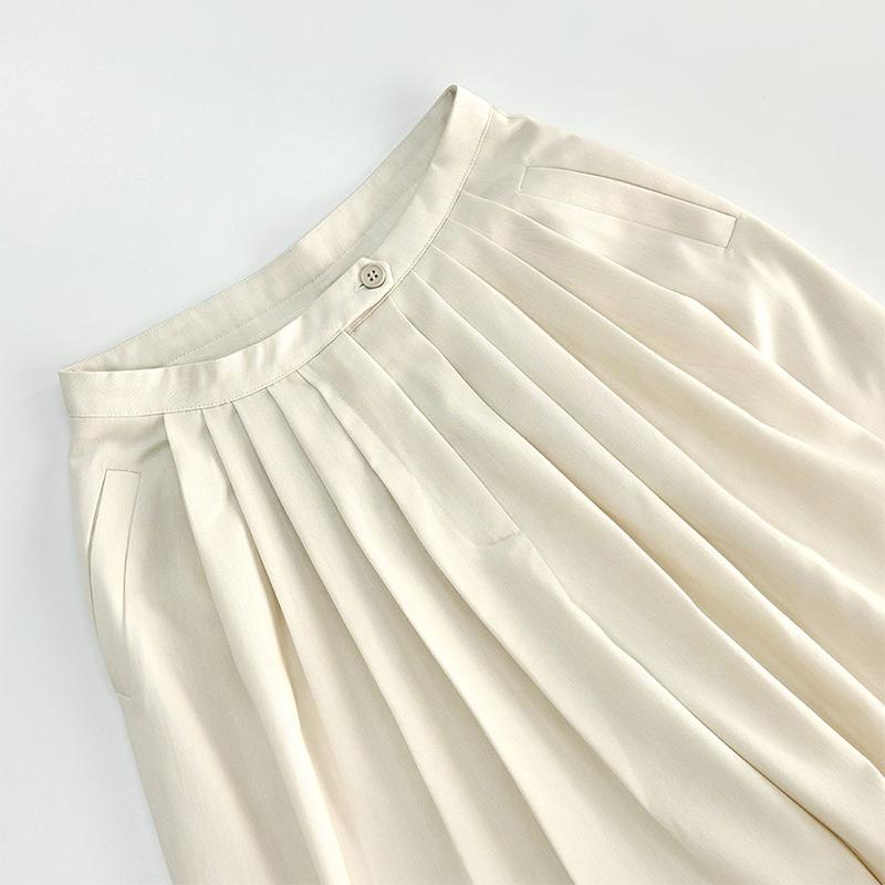 Causal Solid Draped Mopping Pants Women Loose High Waist Wide Leg Trousers Spring Autumn Versatile Commuting Pants