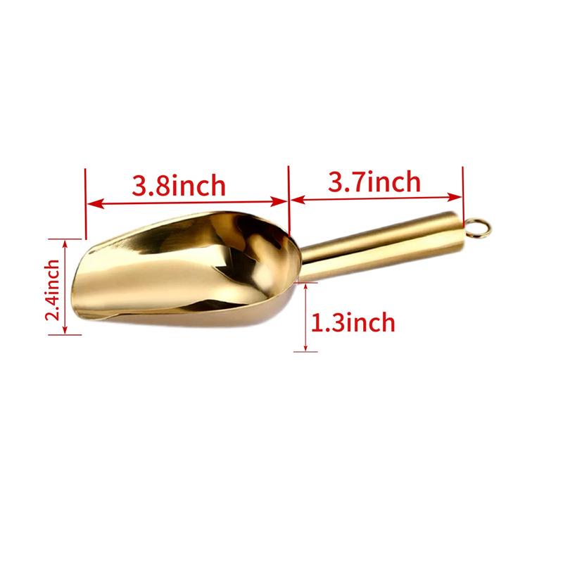 Stainless Steel Multi-functional Ice, Grain, Popcorn, Candy, and Coffee Bean Scoop