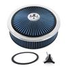 5-1/8 Carb Neck High Flow Air Cleaner Set 14in X 2in/3in/4in/5in Chrome Round Performance Thru Air Cleaner Filter OFI178