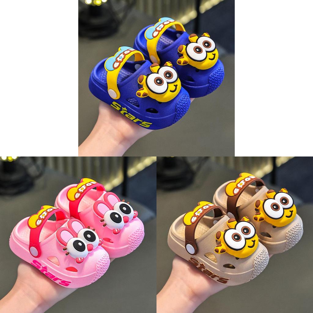 Childrens Summer Giraffe Pvc Beach Sandals With Nonslip Soft Sole For Kids Play
