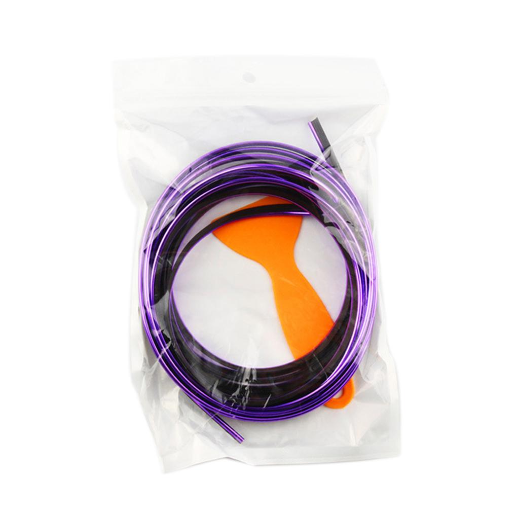 Car Interior Exterior Decoration Strip 5 Meters Inner Moulding Inner Moulding Trim Line Dashboard Door Panle Decor