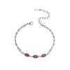 Beliebtes Edelstahl-Armband mit High-End-Gefühl, besetzt mit Diamant-Zirkonia im Rosenschliff, personalisierbarer vielseitiger Schmuck