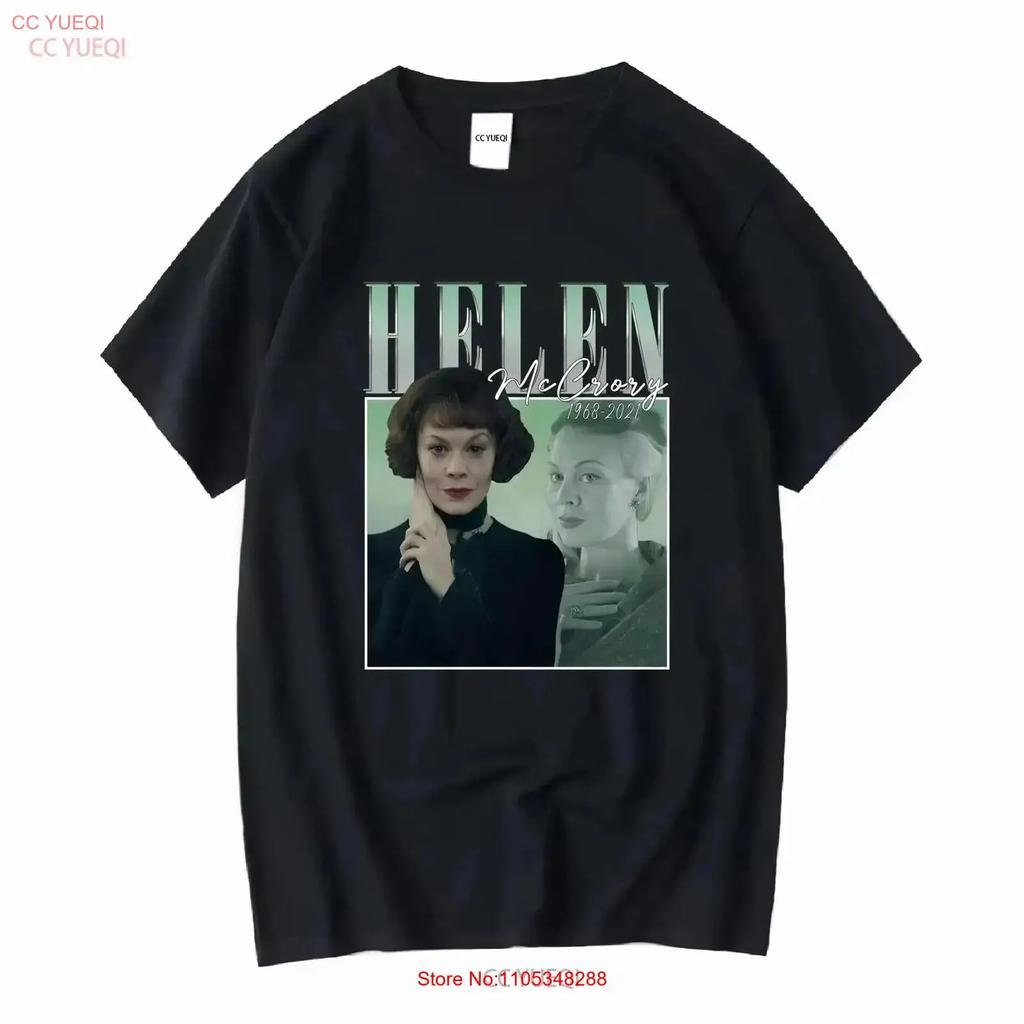 Vintage Helen Mccrory 1968 2021 Polly Gray Narcissa Malfoy T Shirt Casual Soft Streetwear Vintage Breathable