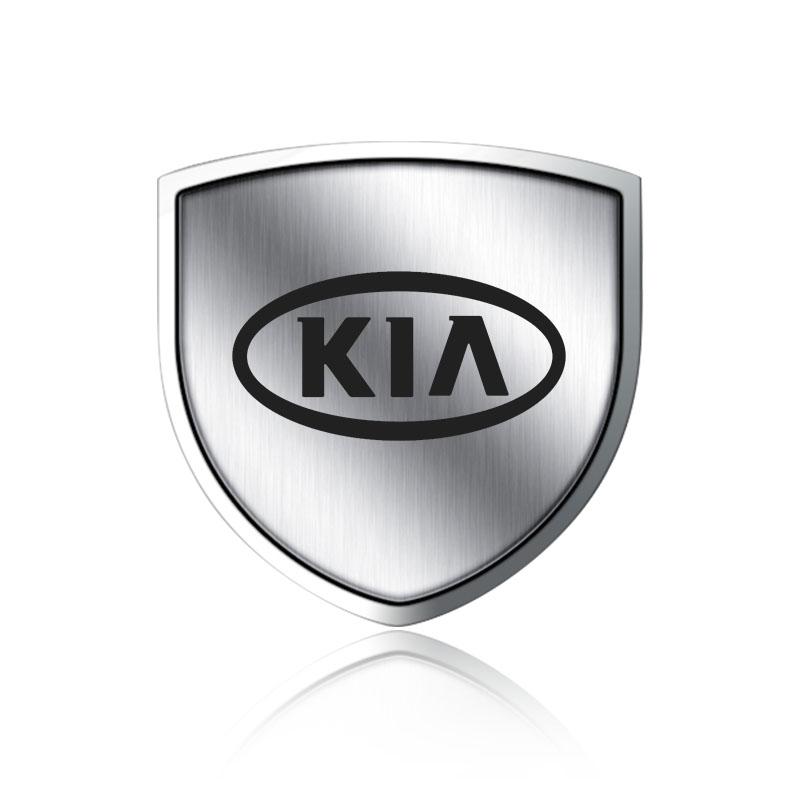 1Pcs Metal Auto Door Shield Emblem Car Body Badge 3D Sticker For KIA Sportage Ceed Rio 3 4 k2 k3 k4 k5 k6 K7 K8 Picanto Sorento Optima