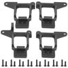 Front Rear Shock Towers Mount Hoop Bracket Replacement RC Accessories Fit for Traxxas TRX‑4 1 10Black BL