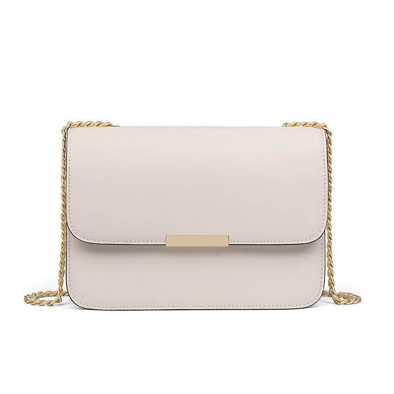 2025 Autumn Winter New Chain Crossbody Bag for Women, Cowhide Crossbody Underarm Bag, Single Shoulder Bag, Versatile Small Square Bag
