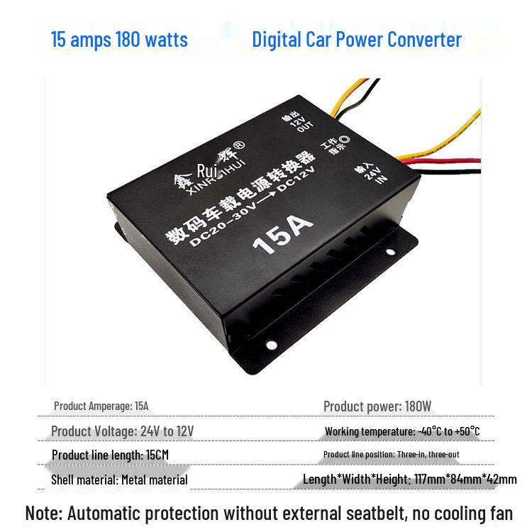 24V To 12V High-Power DC Buck Converter for Cars and Trucks
