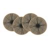 2/4/6/8pcs Round Burlap Macrame Placemats, Bohemian Jute Country Placemats, Diameter 15 Inches, for Table Decoration