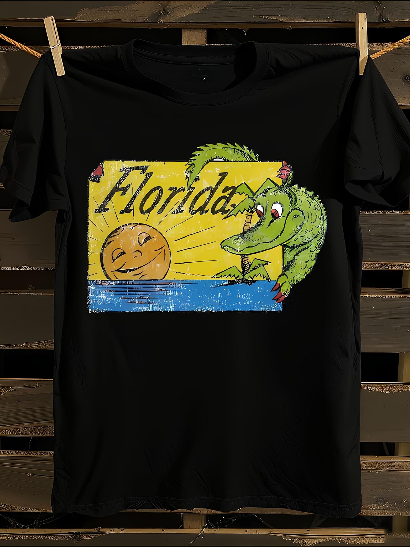 Retro Florida Alligator Graphic Tshirt XL