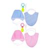 VICASKY Adult Baby Cosplay Set with Pacifier, Bib, and Hat, Party Costume with 2 Props