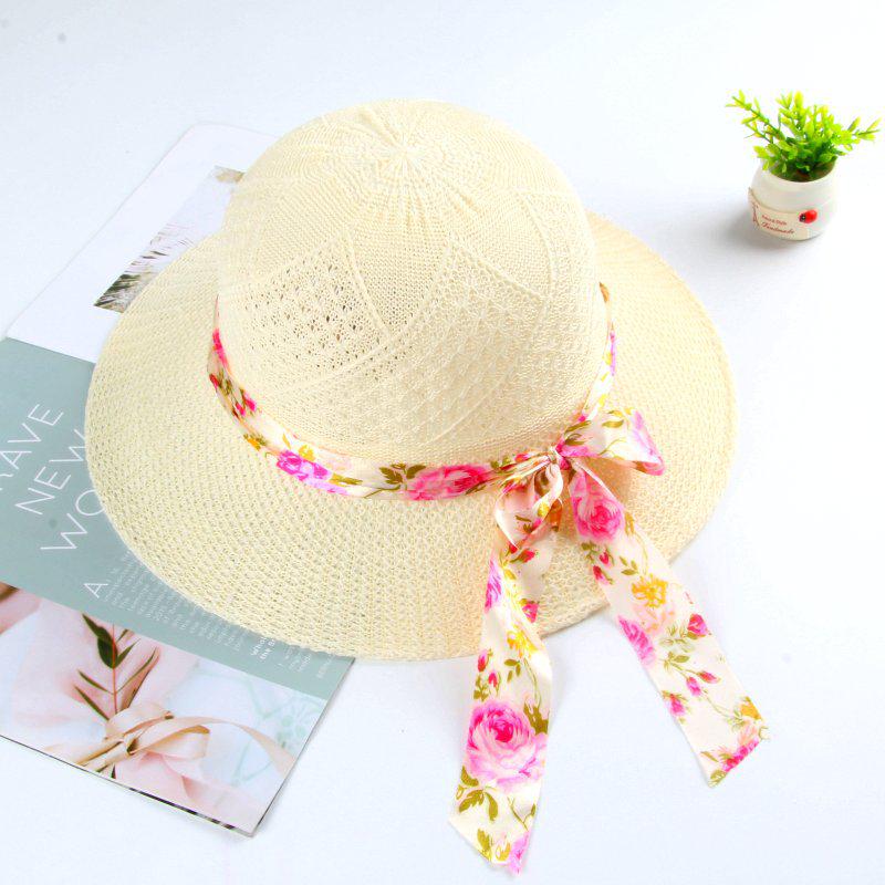 Women's Versatile Sun Protection Straw Hat, Summer 2026 Fashion, Wide Brim for Outdoor and Street Wear