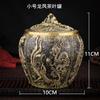 Office Desk Ornament Brass Tea Canister