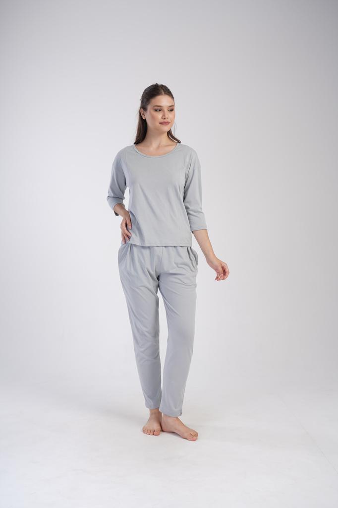 Women's Cotton Pyjamas Long Trousers And Long Sleeve S Vienetta Comfortable
