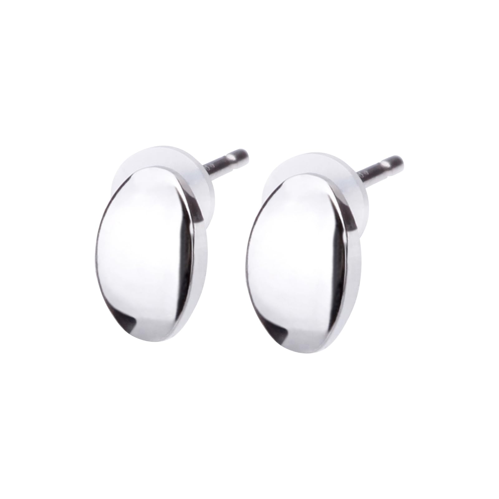 

LOKUMI Made in Platinum Petite Nickel Small Earrings, Japan, Pt900, Post, Hypoallergenic, Oval, Platinum, Women s, Simple, Oval, Small, Small,