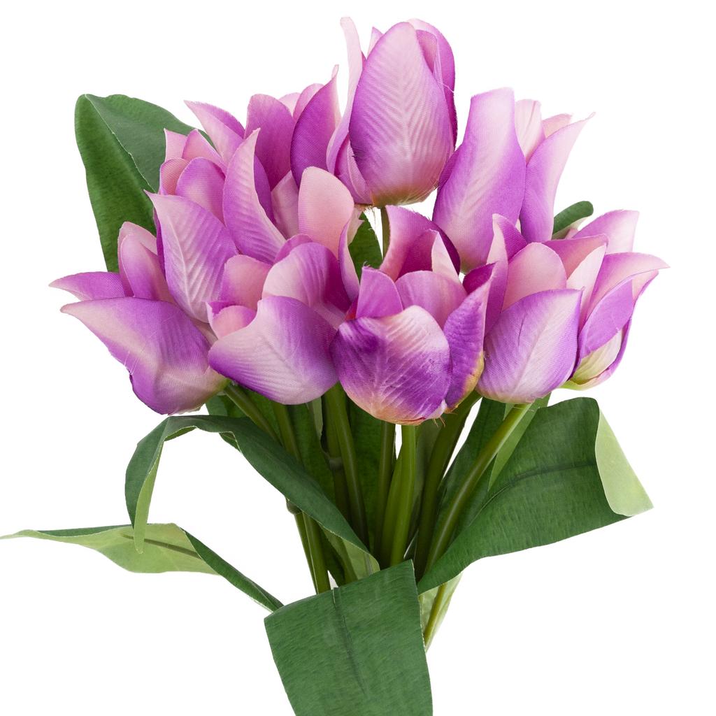 CV17692-8 RUBBER-COATED TULIP BOUQUET X5 Pink