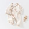 Antibacterial Cotton Baby Jumpsuit with Belly Protection for Spring and Autumn