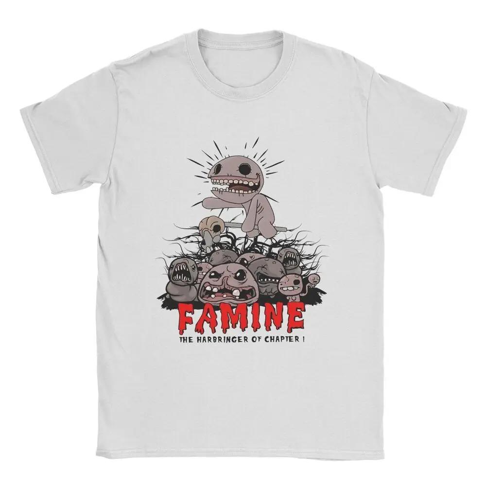 Awesome The Binding of Isaac Video Game T-Shirt Men O Neck Pure Cotton T Shirts Cartoon 90s Short Short Sleeves Plus Size Loose