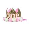 Baby Birthday Party Hat Crown 1 2 3 Year Baby Girl Princess Crown Headband Baby Shower First 1st Happy Birthday Party Decor Kids
