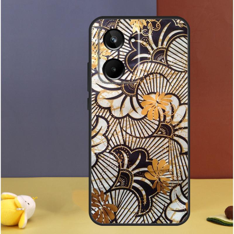 African Prints Fabric For Realme C71 C75 C55 C53 C67 C61 C33 C63 C51 C65 15 GT7 Pro 10 11 12 13 14 Pro Plus Case