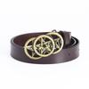 Men's Trendy Five-Star Leather Belt - European & American Celtic Classic Design