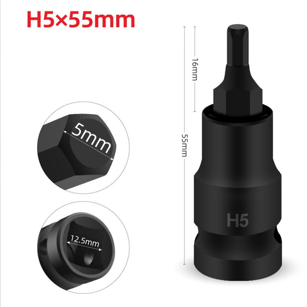 

Reliable 12 Inch Wrench Hex Socket Head Adapter Made of Chrome Vanadium Steel for Electric and Pneumatic Tools H4H14
