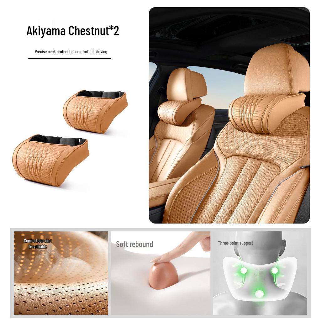 Universal Car Headrest & Neck Support Pillow - All-Season Comfort for Drivers