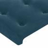 Maison Exclusive - Dark Blue Headboard 180 X 5 X 118/128 Cm Velvet