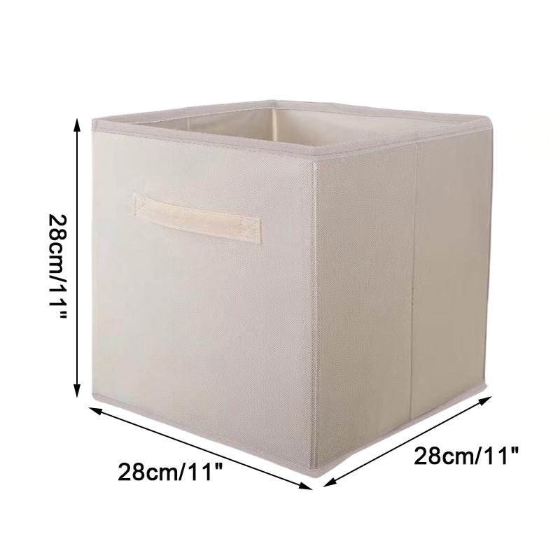 

Rattan Storage Basket Linen Fabric Foldable Storage Box Organizer Home Organization Magic Tool