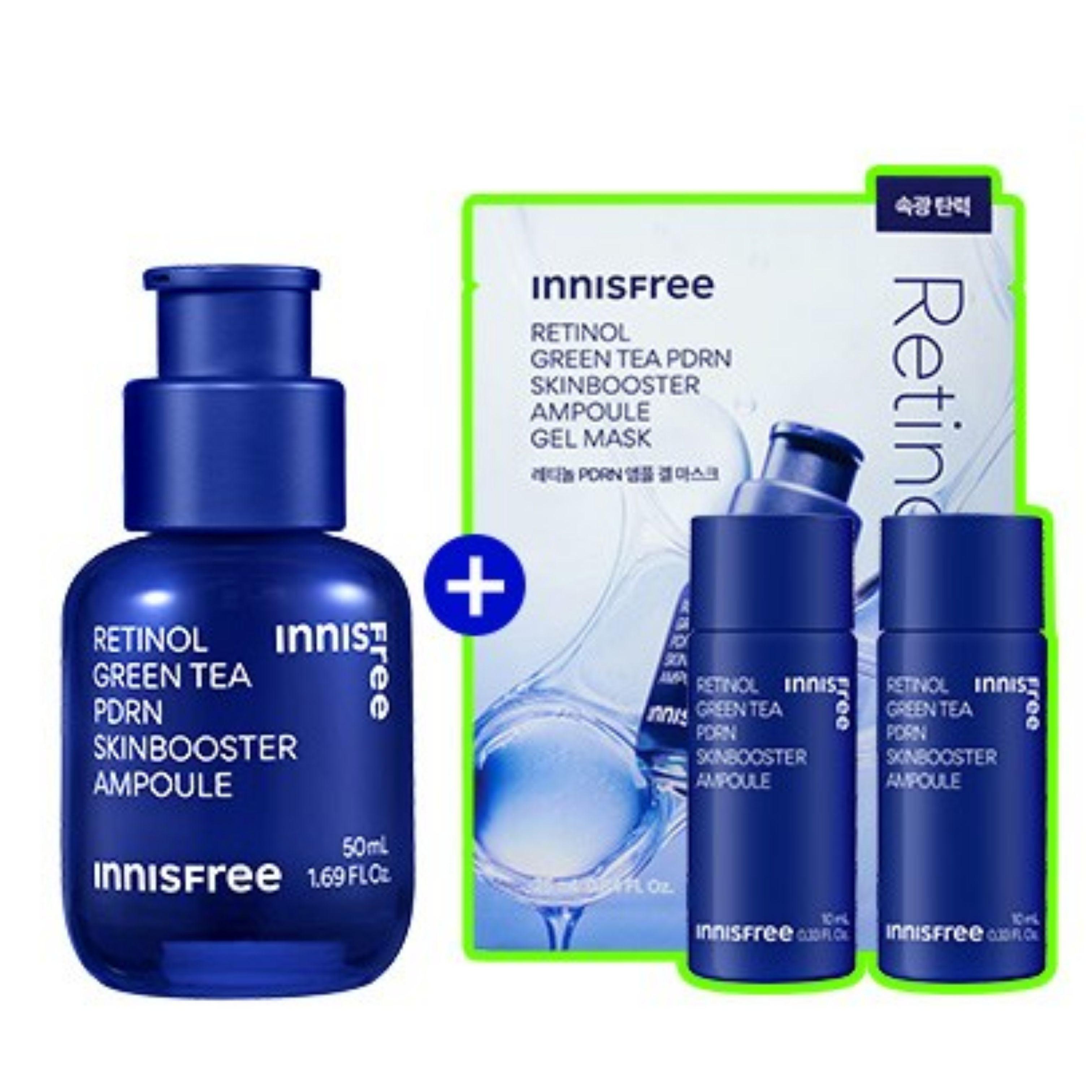 nnisfree Retinol Green Tea PDRN Skin Booster Ampoule Set