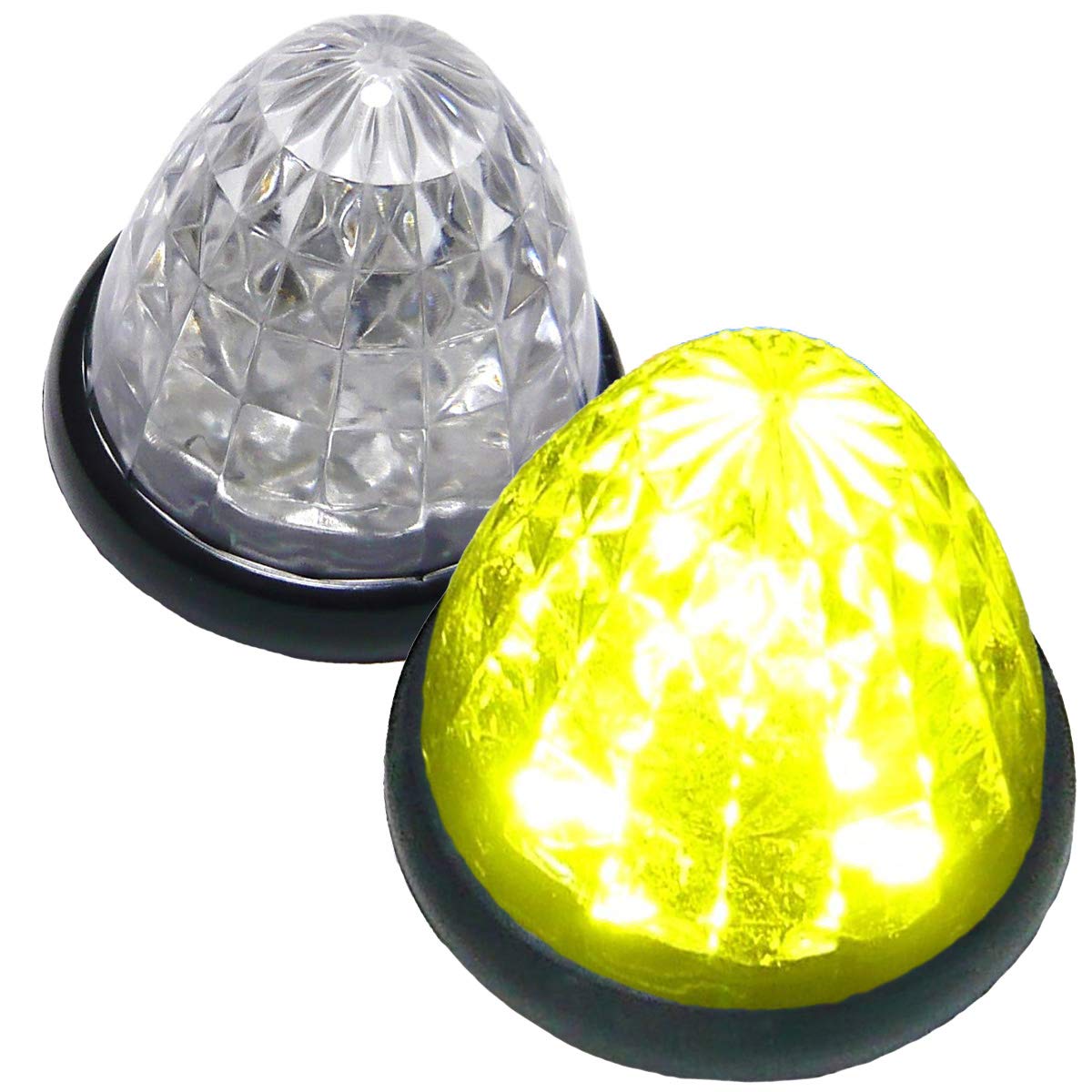 

Настраиваемый светодиодный габаритный фонарь для грузовика, боковой габаритный фонарь, 16 светодиодов, 24 В, универсальный, комплект из 2 штук жёлтый