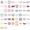 50 Sheets Creative Dreamy Motivational Decals Labels Waterproof PVC Material For Phone Case Diaries Laptop Water Bottle