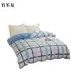 Yiyi Ai Simple Striped Cotton Duvet Cover