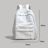 Simple Solid Color Backpack 2025 New Female College Student Schoolbag Large Capacity Junior High School Student Backpack Computer Bag