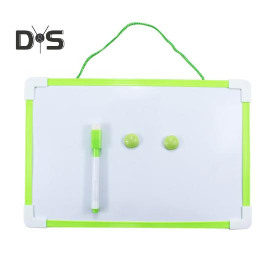 

Набор магнитно-маркерных досок с подвесной веревкой и рамкой из ПВХ, гладкая поверхность для письма, магнитная доска для сухого стирания с ручкой и 2 пряжками зелёный