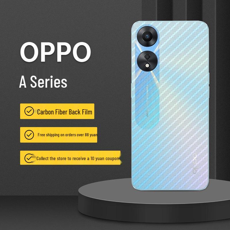 

Carbon Fiber Back Film for Oppo A5 Pro/A17k/A60/A38/A3 - Matte Anti-Fingerprint Mobile Phone Protector Film 1000 sheets