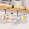 Carbon Steel Cup Lid Holder Multi-functional Black White Lid Storage Rack Space Saving No Drilling Tissue Organizer Kitchen Use