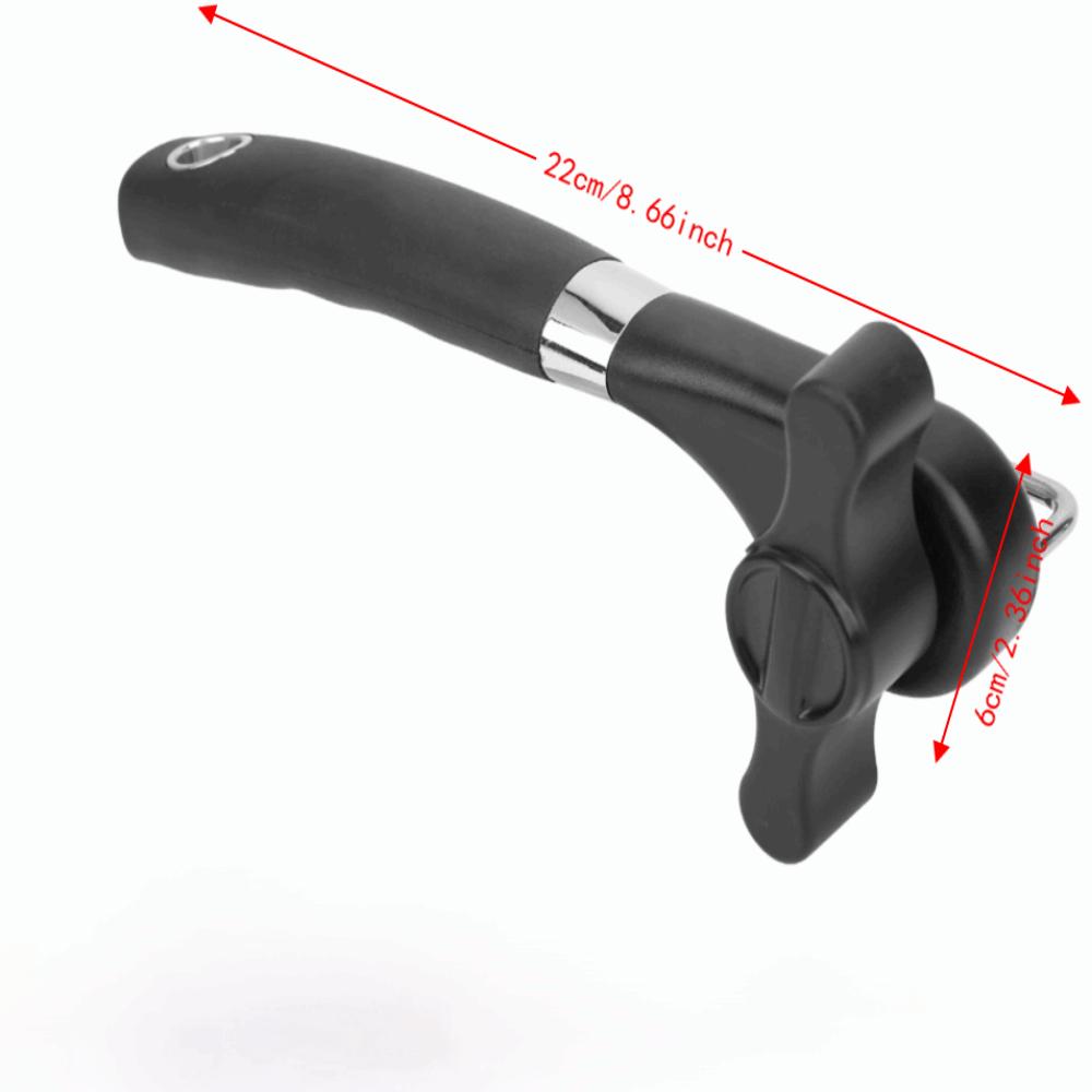 2pcs Food Grade Material Manual Handheld Can Opener Easy Turn Knob Side Cut Can Opener For Adults