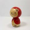 Usaburo Wooden Kokeshi Doll Kumazukin 9.5cm Tall Made In Japan