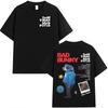Rapper Bad Bunnys 2025 Tour Album Printed Tshirt for Unisex Casual and Fashionable Cotton Shortsleeved Women Summer T Shirt